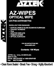 AZ Wipes Optical Wipe